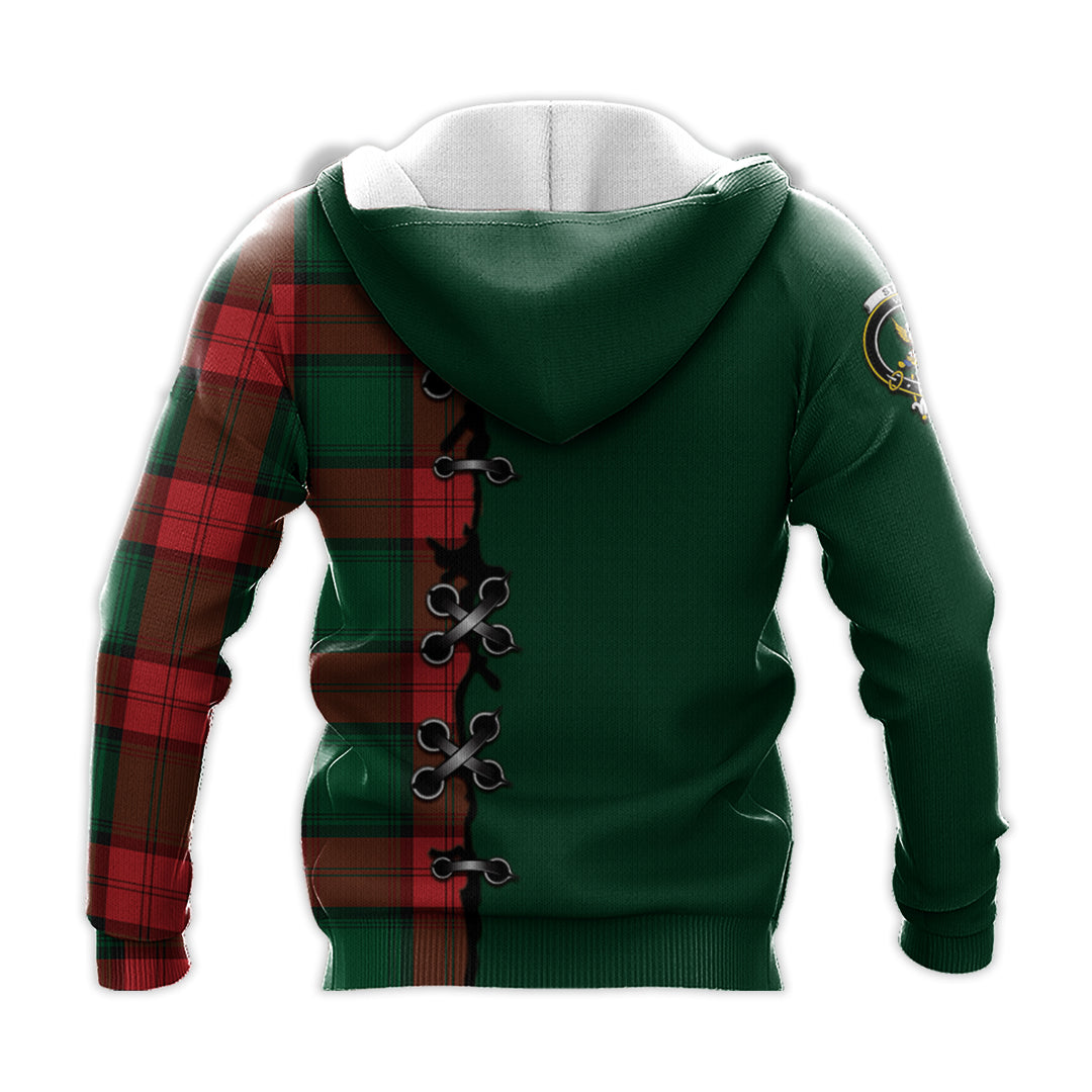Printivon Stewart Atholl Modern Tartan Hoodie Lion Rampant And Celtic Thistle Style