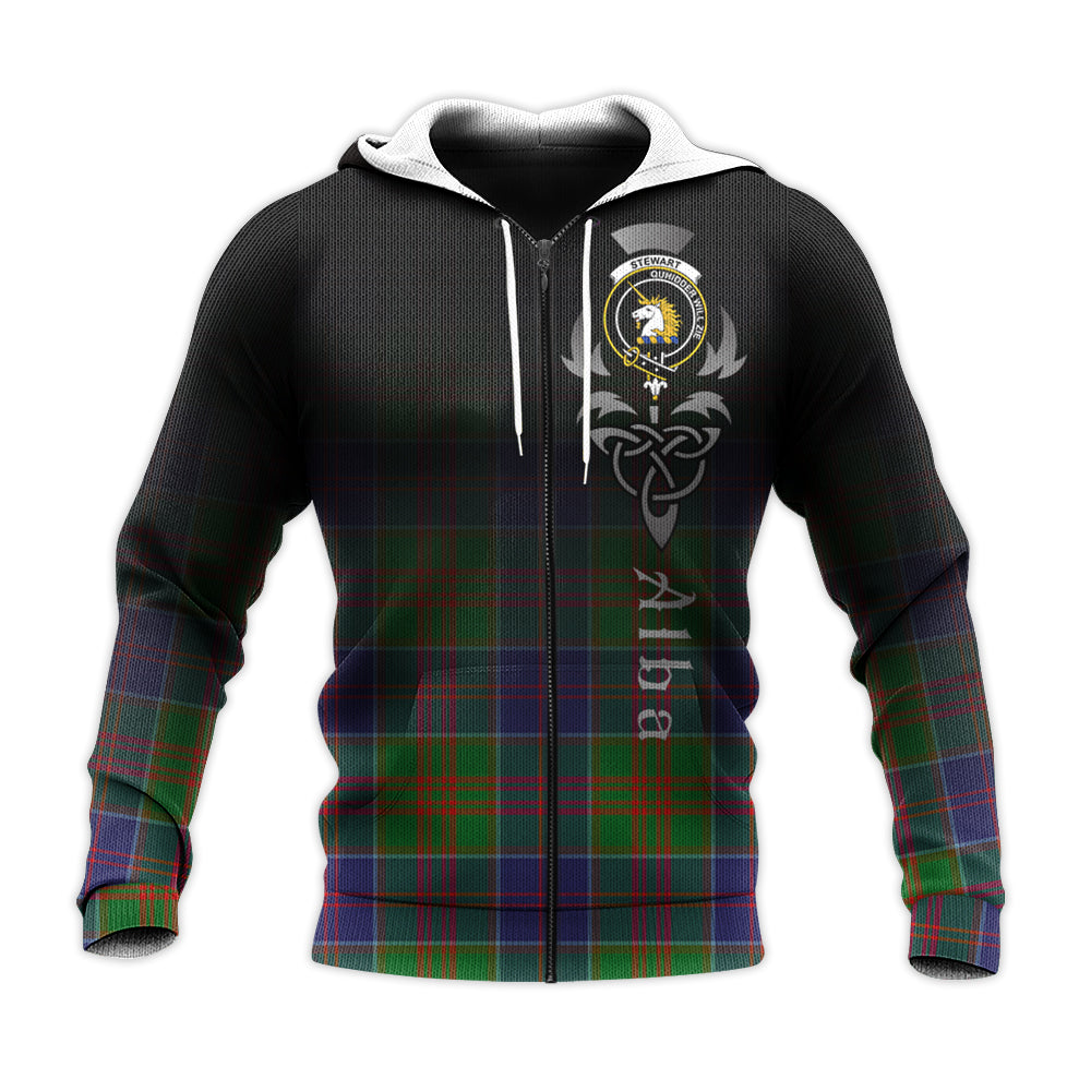 Printivon Stewart Of Appin Hunting Modern Tartan Crest Alba Celtic Hoodie