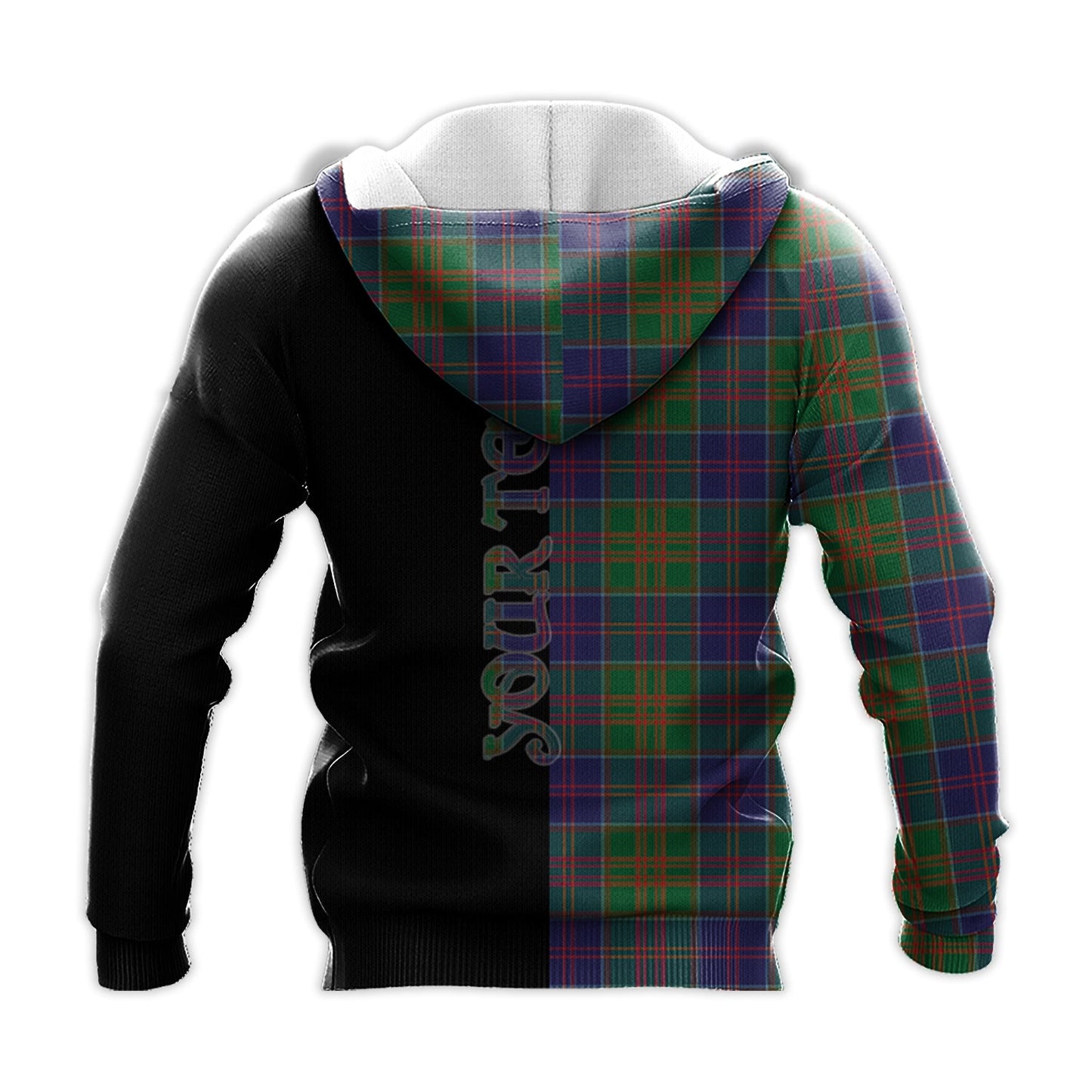 Printivon Stewart Of Appin Hunting Modern Tartan Personalize Half Hoodie
