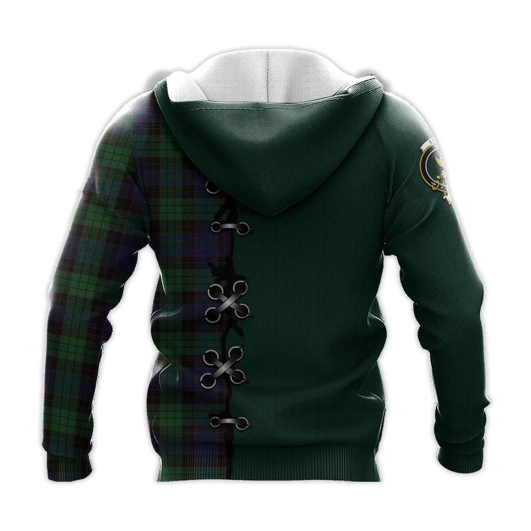 Printivon Stewart Old Tartan Hoodie Lion Rampant And Celtic Thistle Style