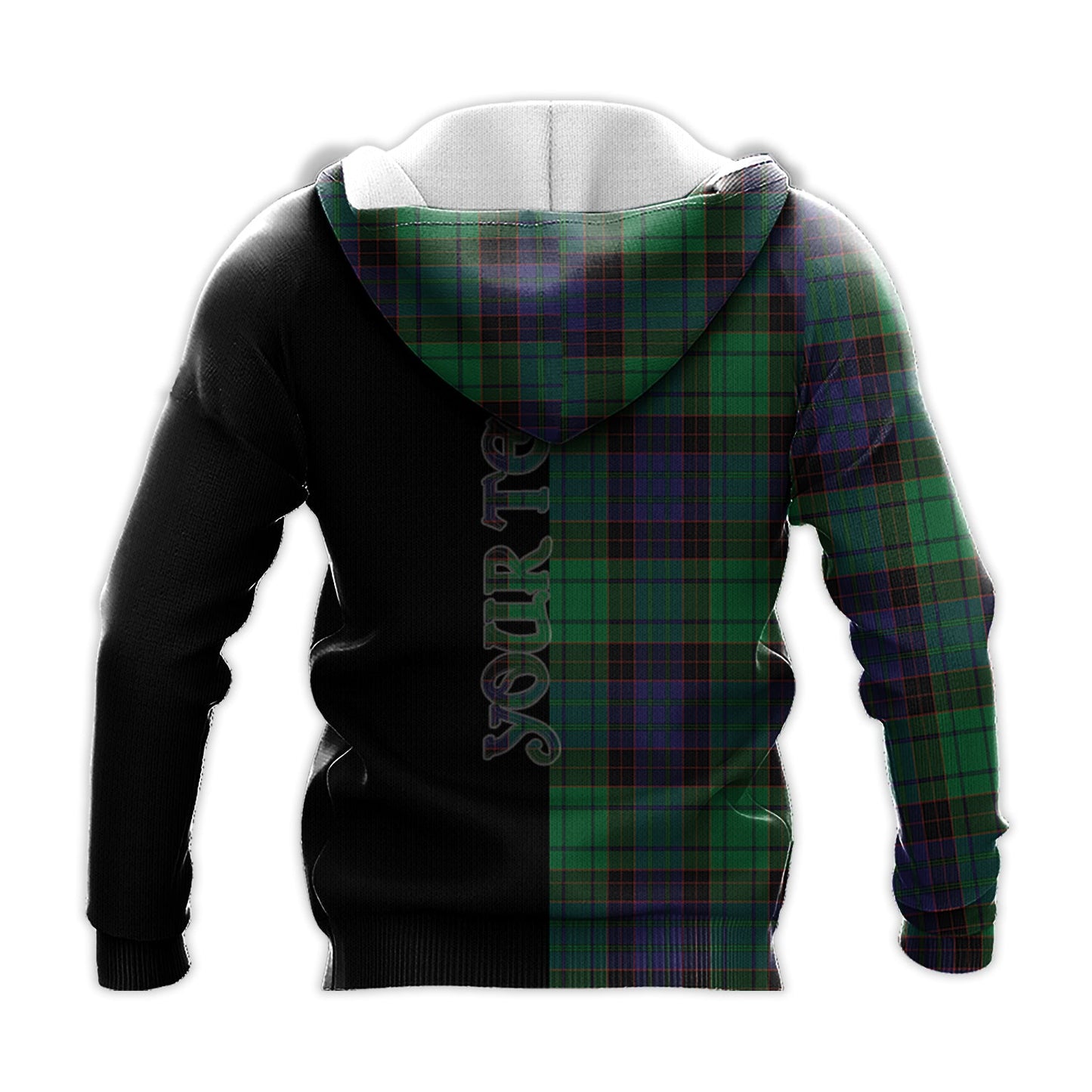 Printivon Stewart Old Modern Tartan Personalize Half Hoodie