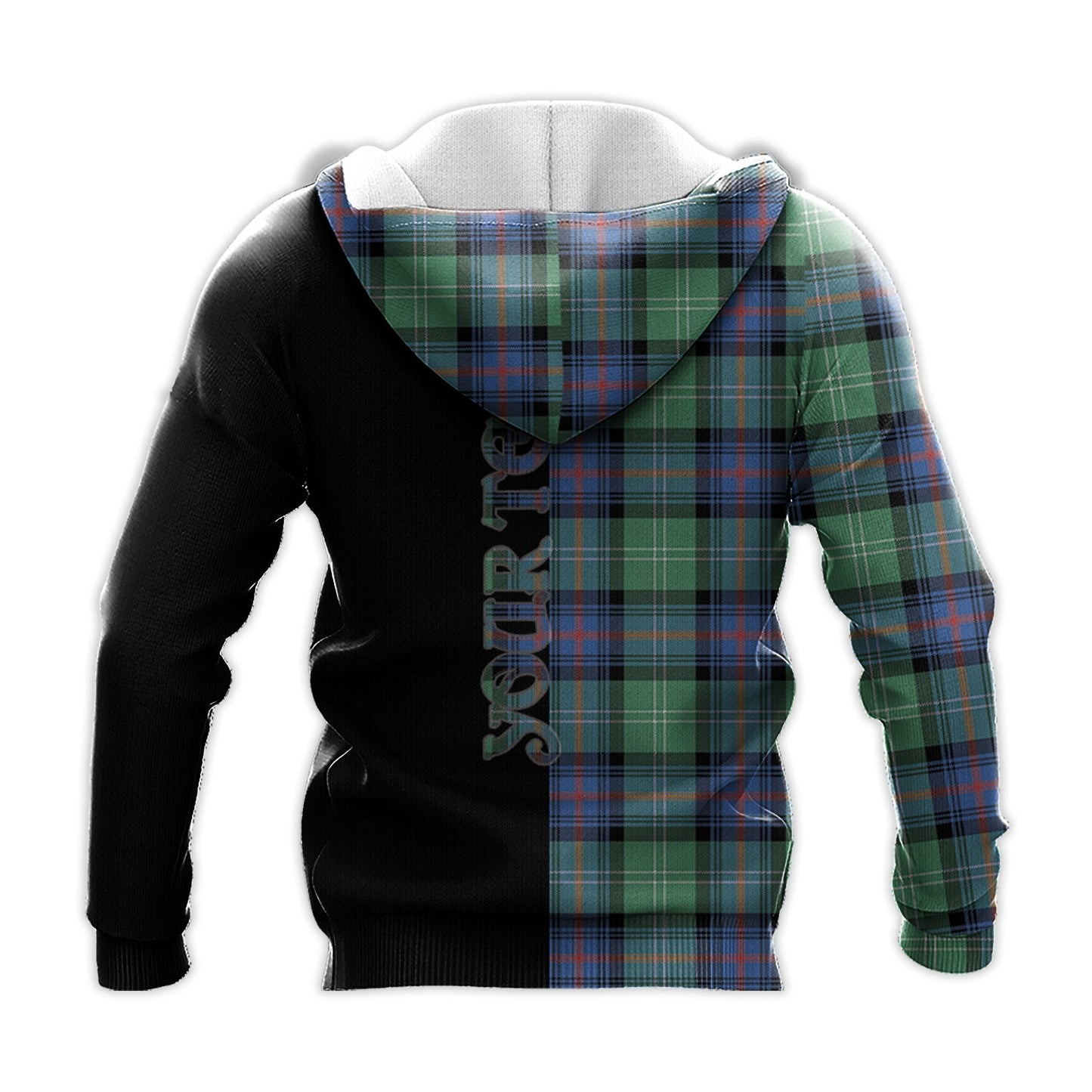 Printivon Sutherland Ancient Tartan Personalize Half Hoodie