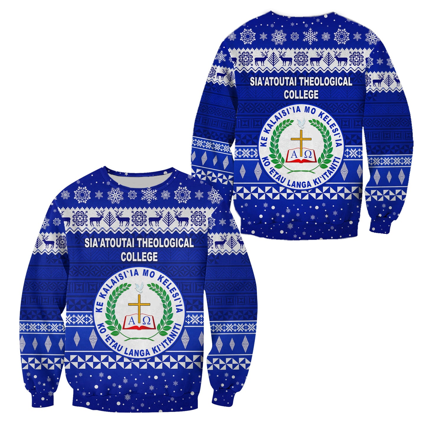 Sia'atoutai Theological College Christmas Sweatshirt Simple Style