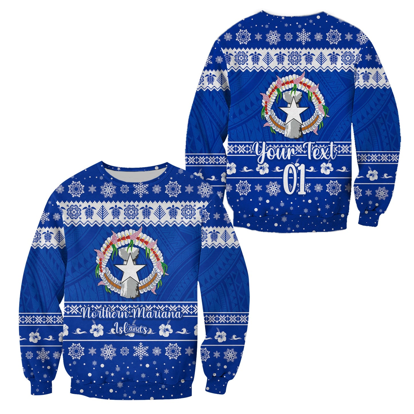 Custom Personalised Northern Mariana Islands Christmas Sweatshirt Simple Style