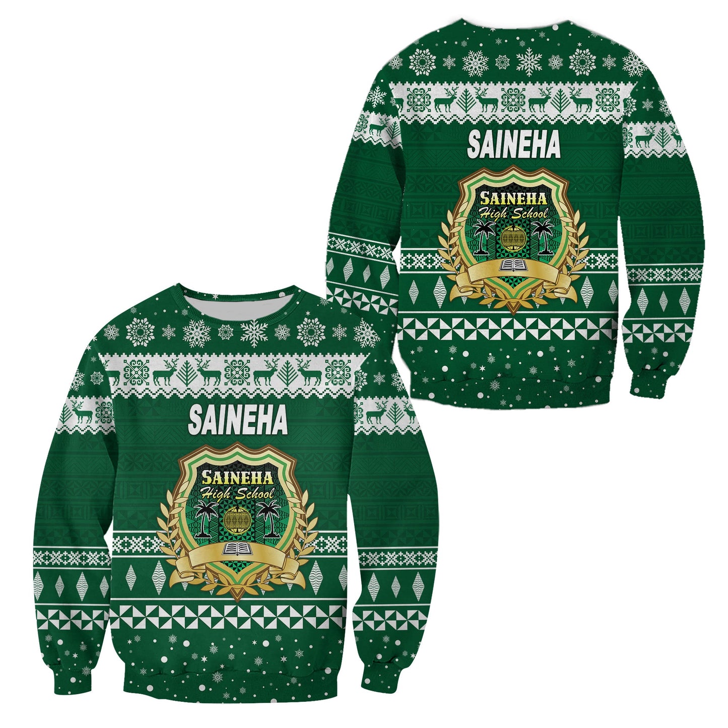 Saineha High School Christmas Sweatshirt Simple Style