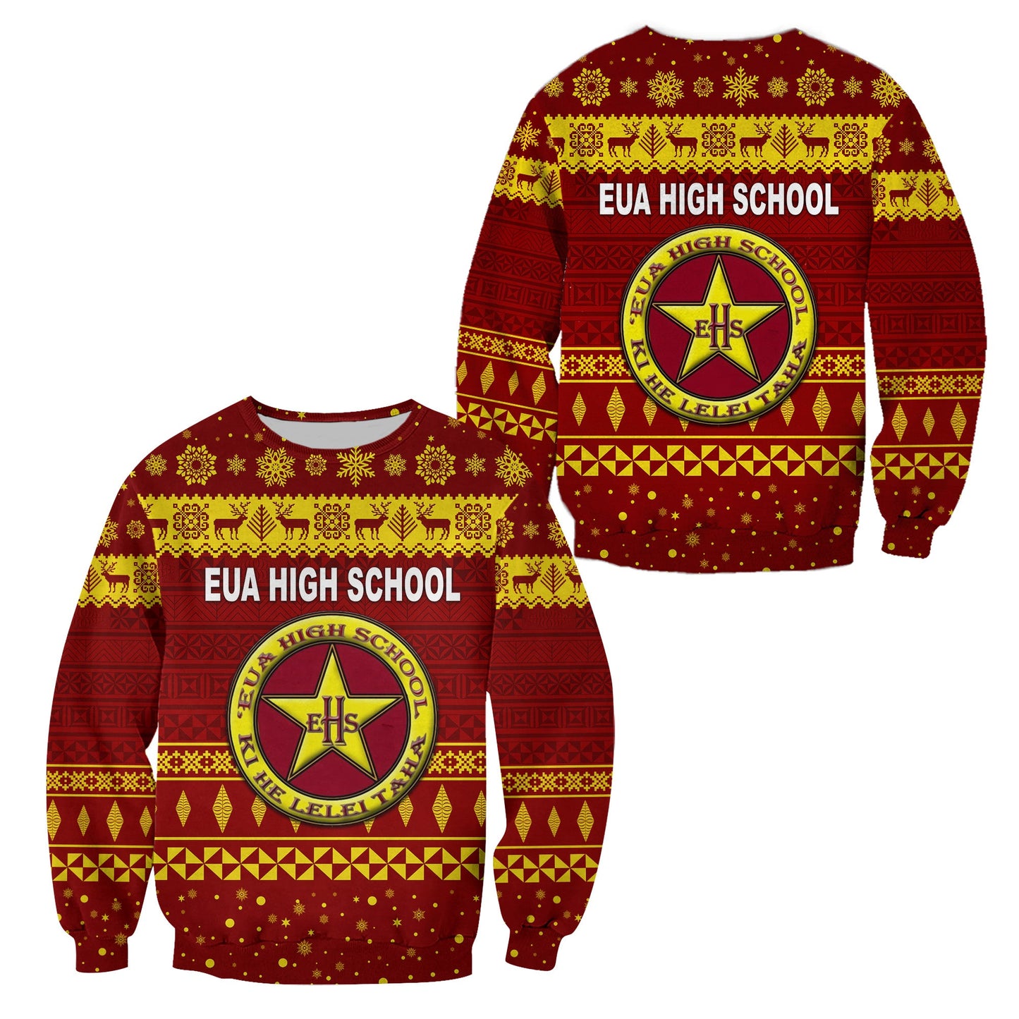 Eua High School Christmas Sweatshirt Simple Style