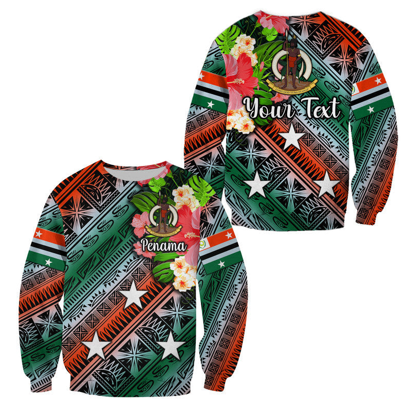 Custom Personalised Vanuatu Penama Sweatshirt Independence Be Proud