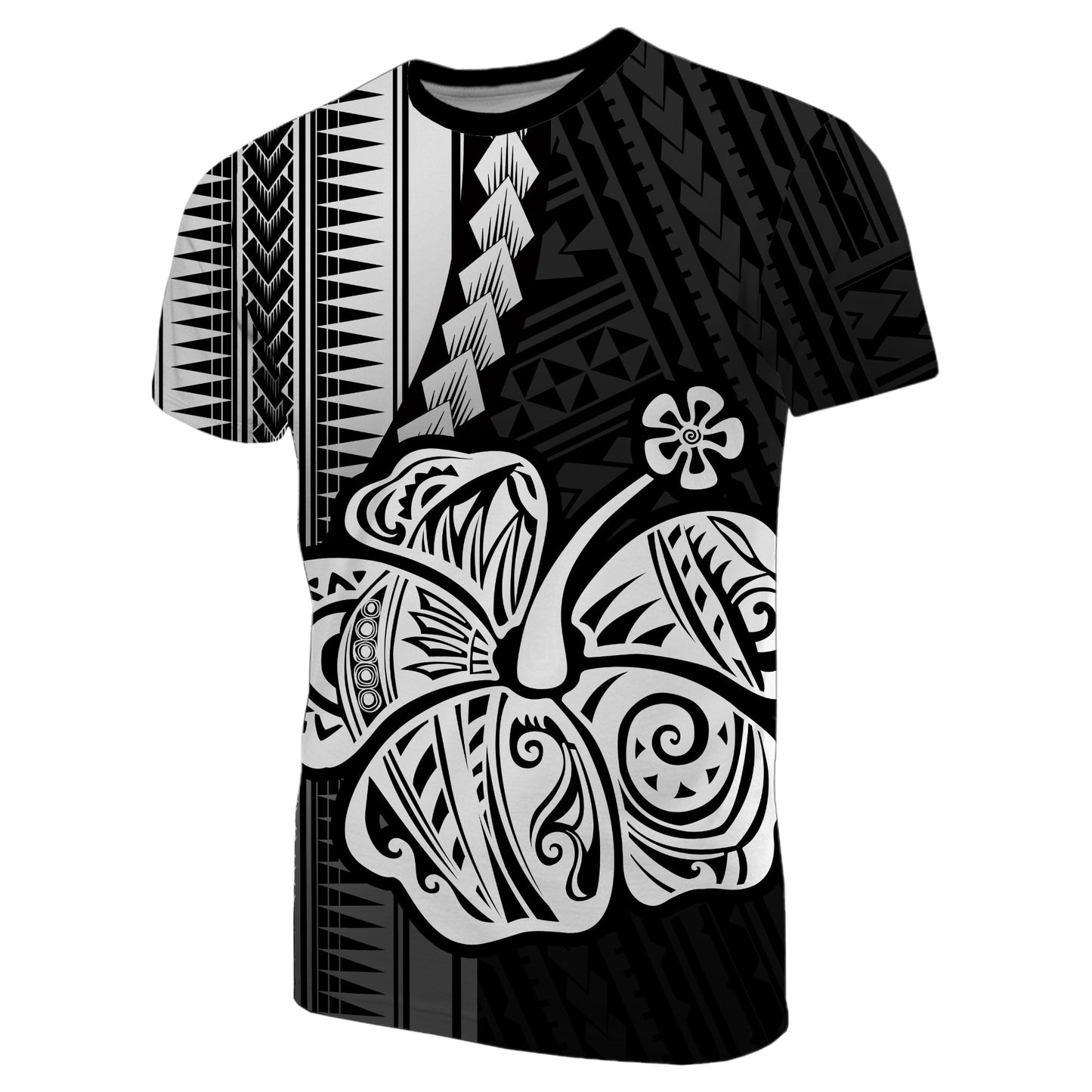 Polynesian Hibiscus T Shirt Hawaiian Style No.4
