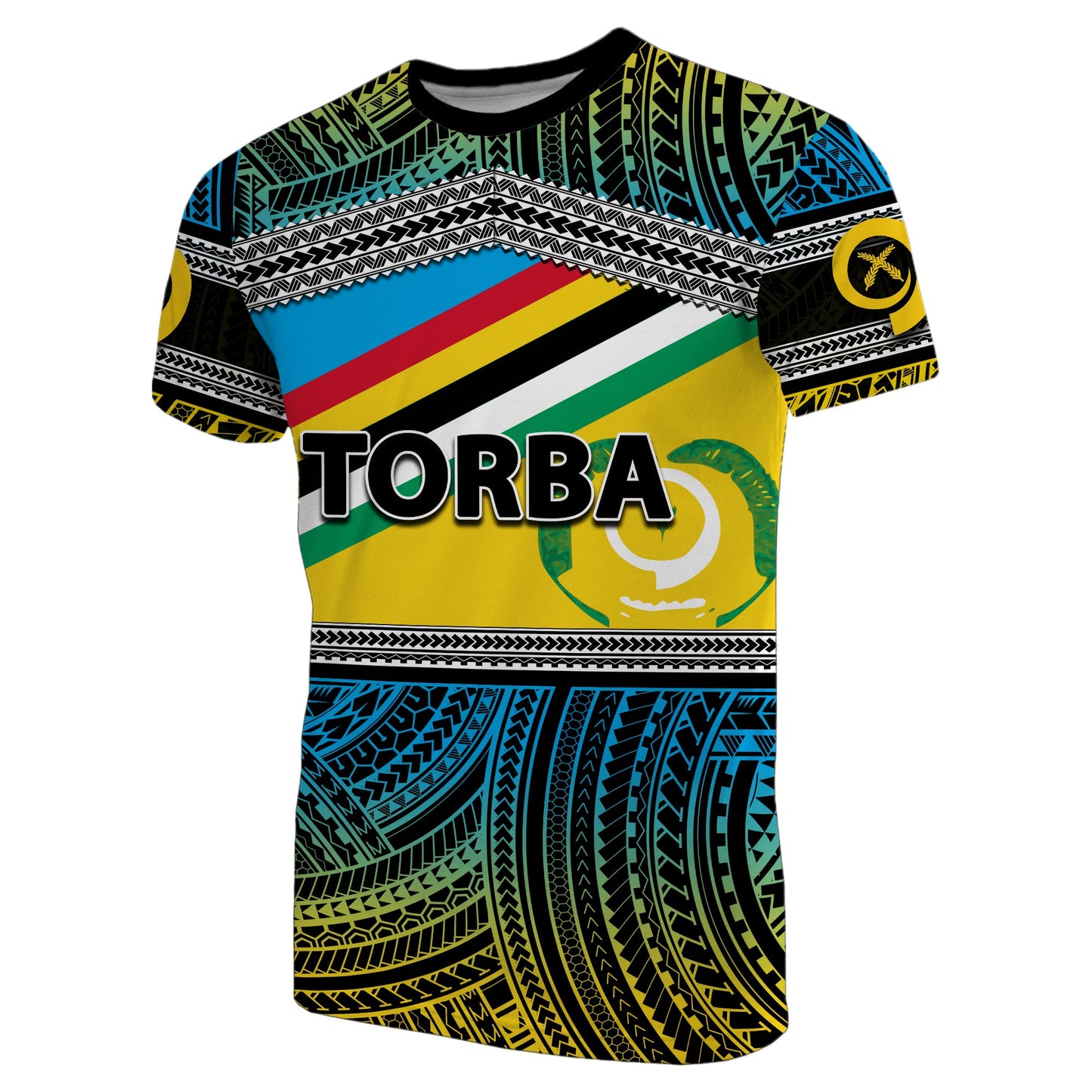 Torba Province T Shirt Of Vanuatu Polynesian Patterns