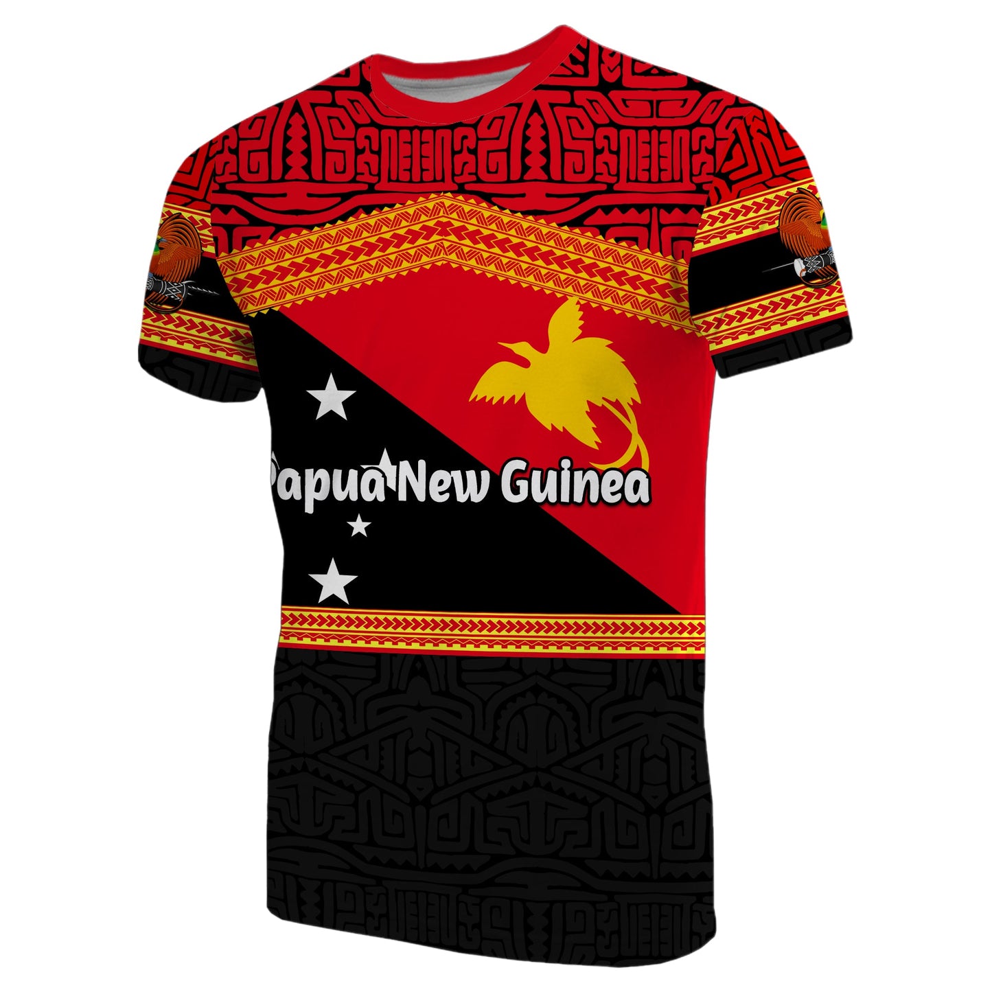 Papua New Guinea T - Shirt Flag Style Shirt