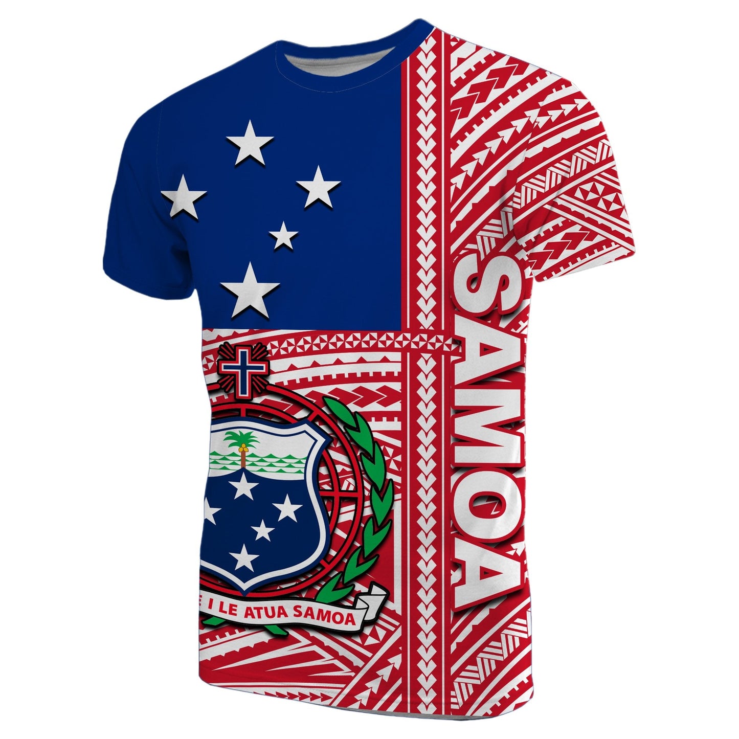 Samoa Flag Polynesian T - Shirt