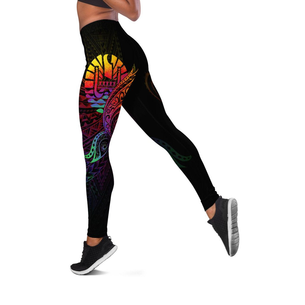 Tahiti Leggings - Butterfly Polynesian Style