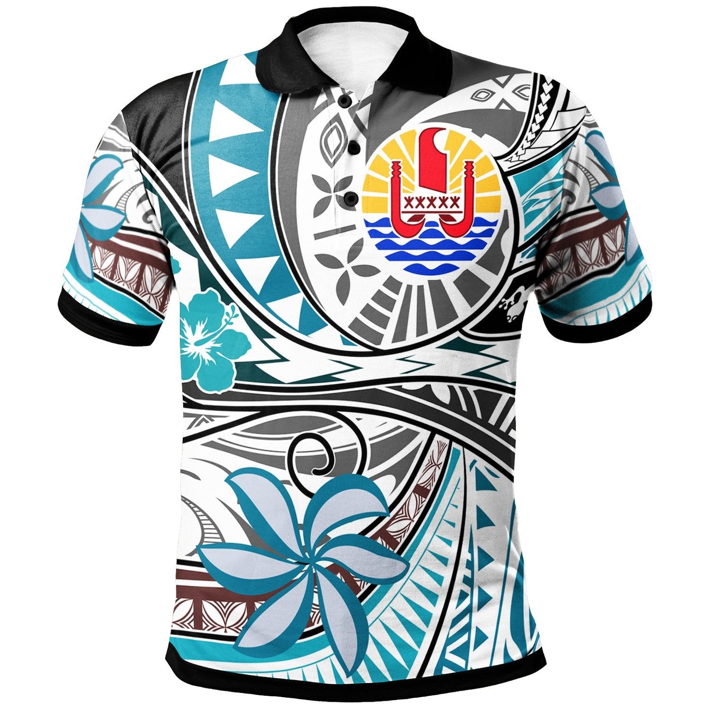 Tahiti Polo Shirt - Flower And Flow