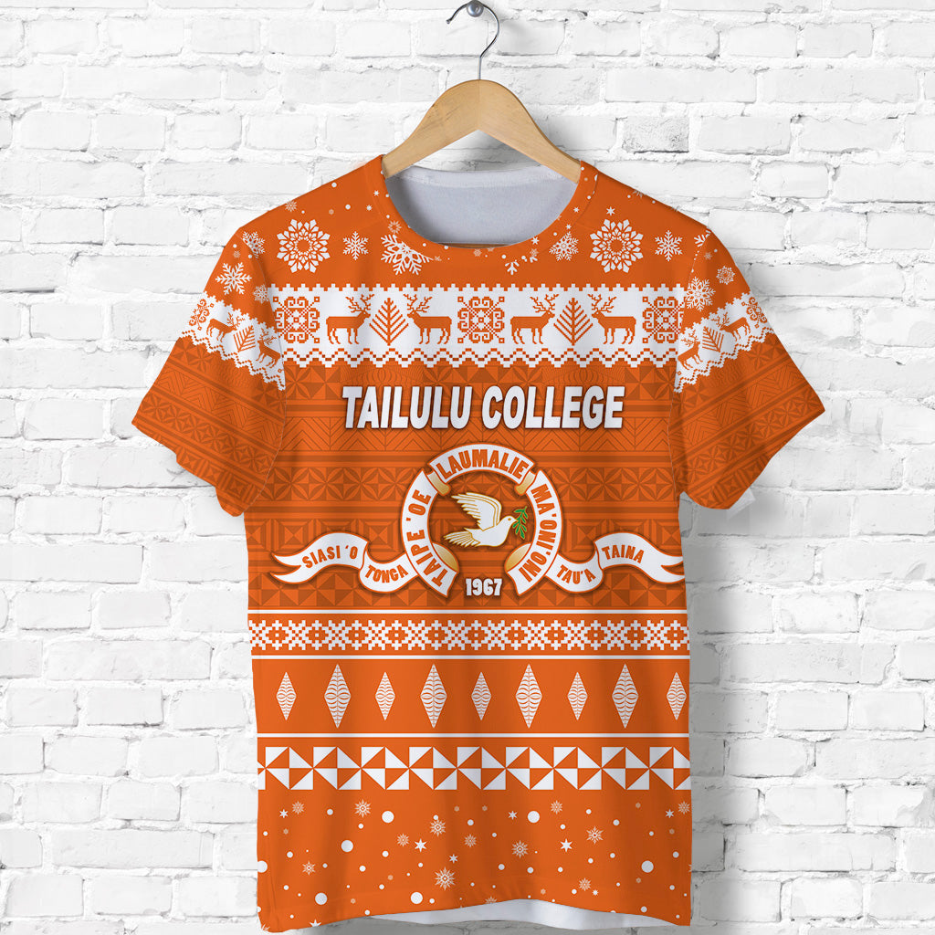 Tailulu College Christmas T Shirt Simple Style