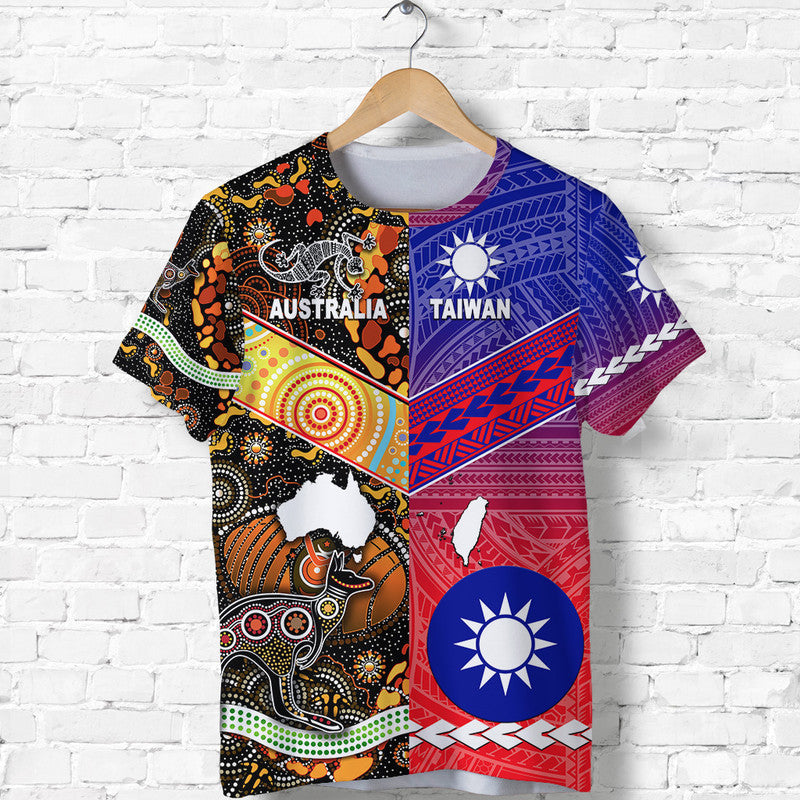 Taiwanese Polynesian And Australia Aboriginal T Shirt Together Gradient Vibes