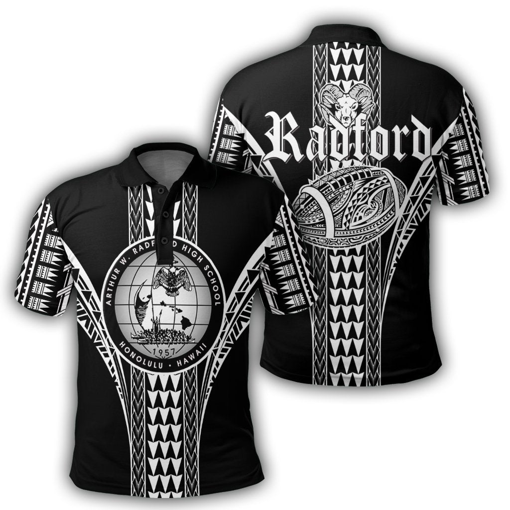 Hawaii Polo Shirt - Radford High Football Jersey Polo Shirt - AH