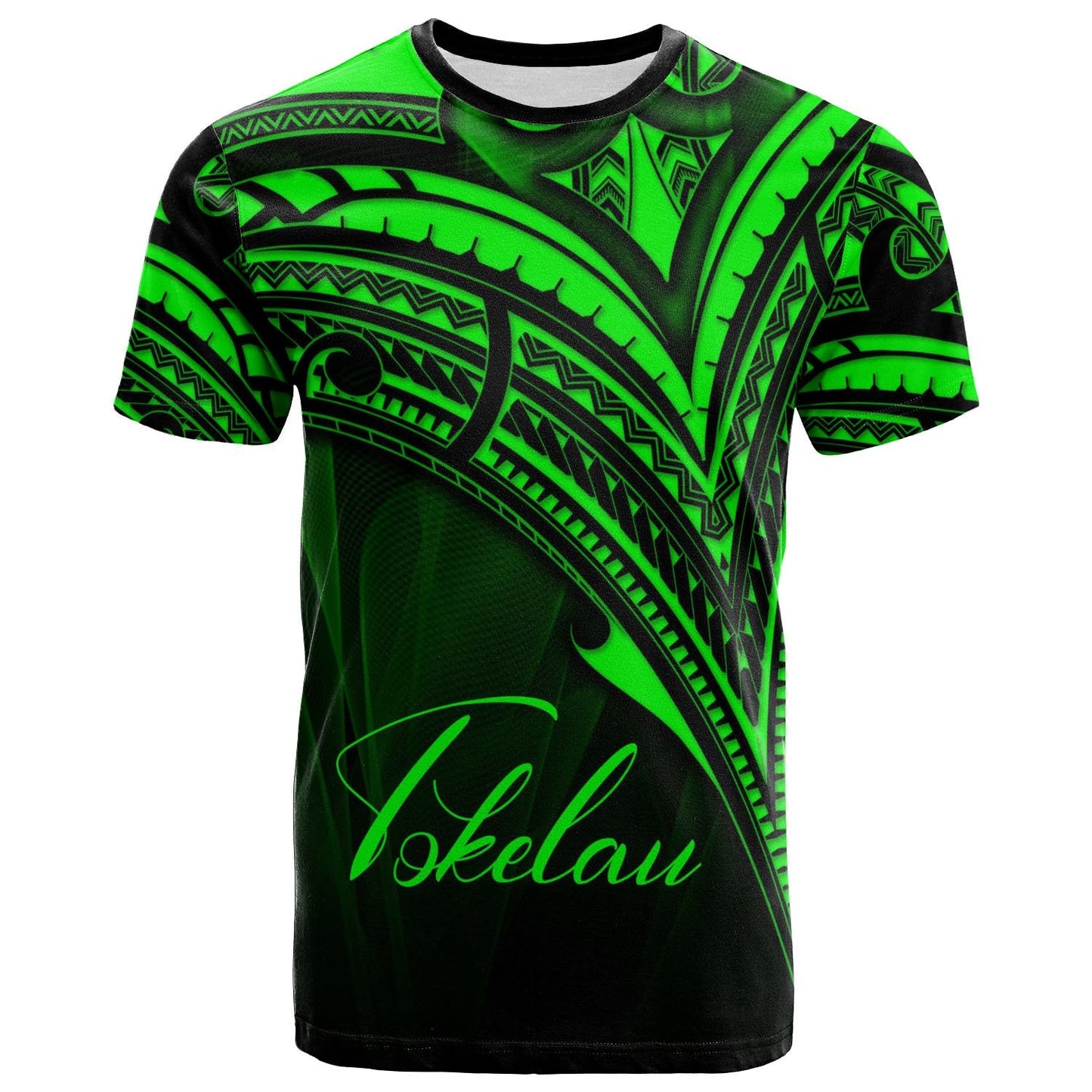 Tokelau T - Shirt - Green Color Cross Style