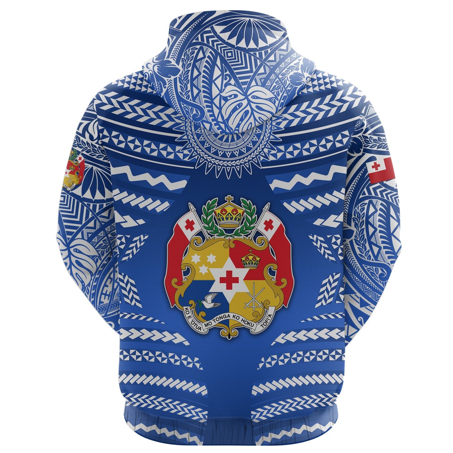 Mate Ma'a Tonga Rugby Hoodie Polynesian Creative Style Blue