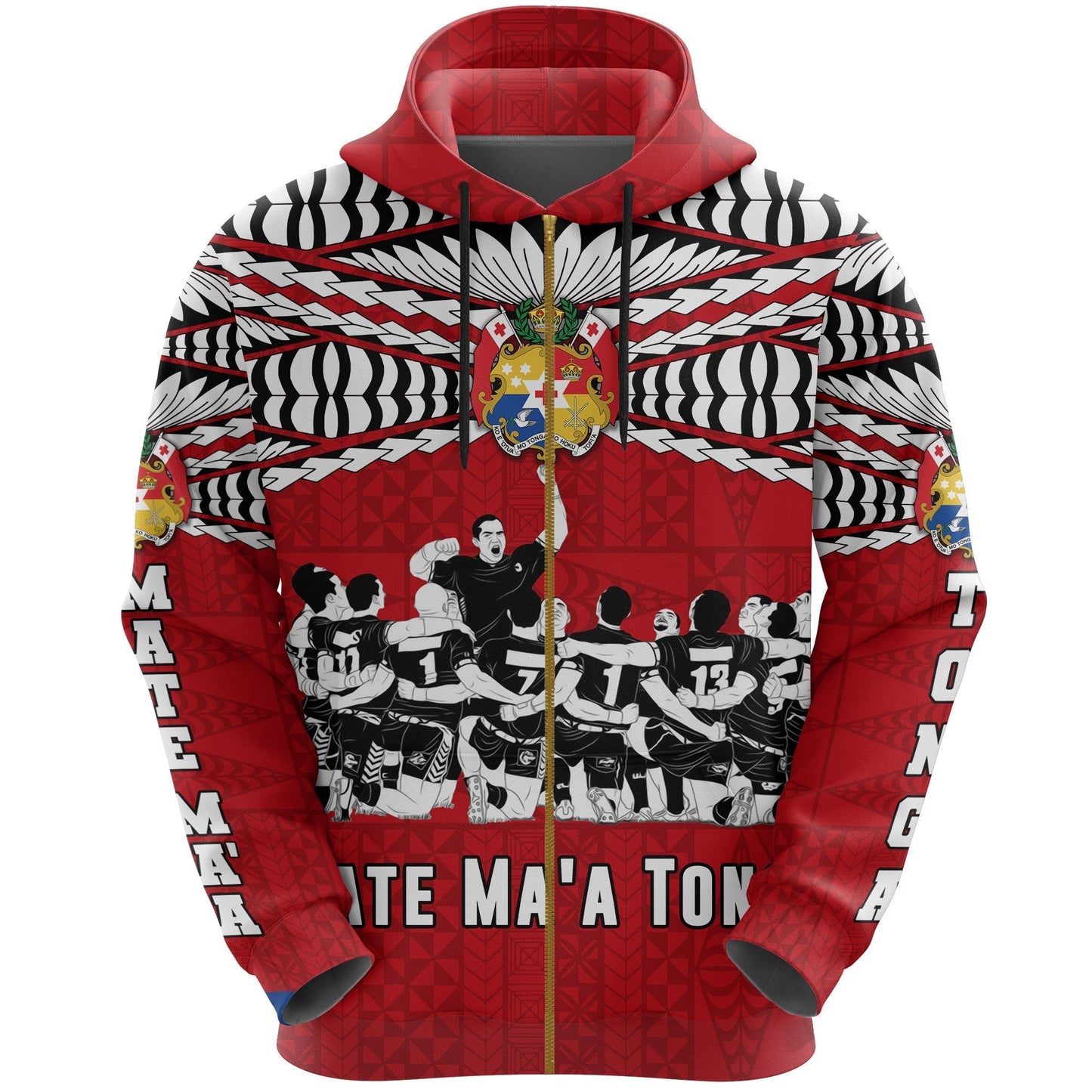 Tonga Sipi Tau Zip Up Hoodie Mate Ma'A