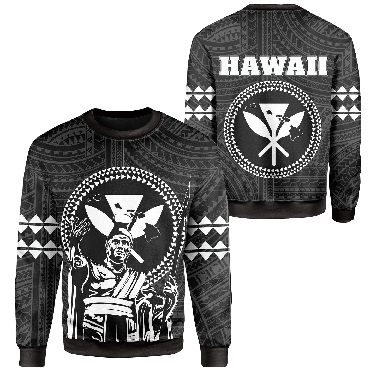 Hawaii King Kanaka Kakau Sweat Shirt