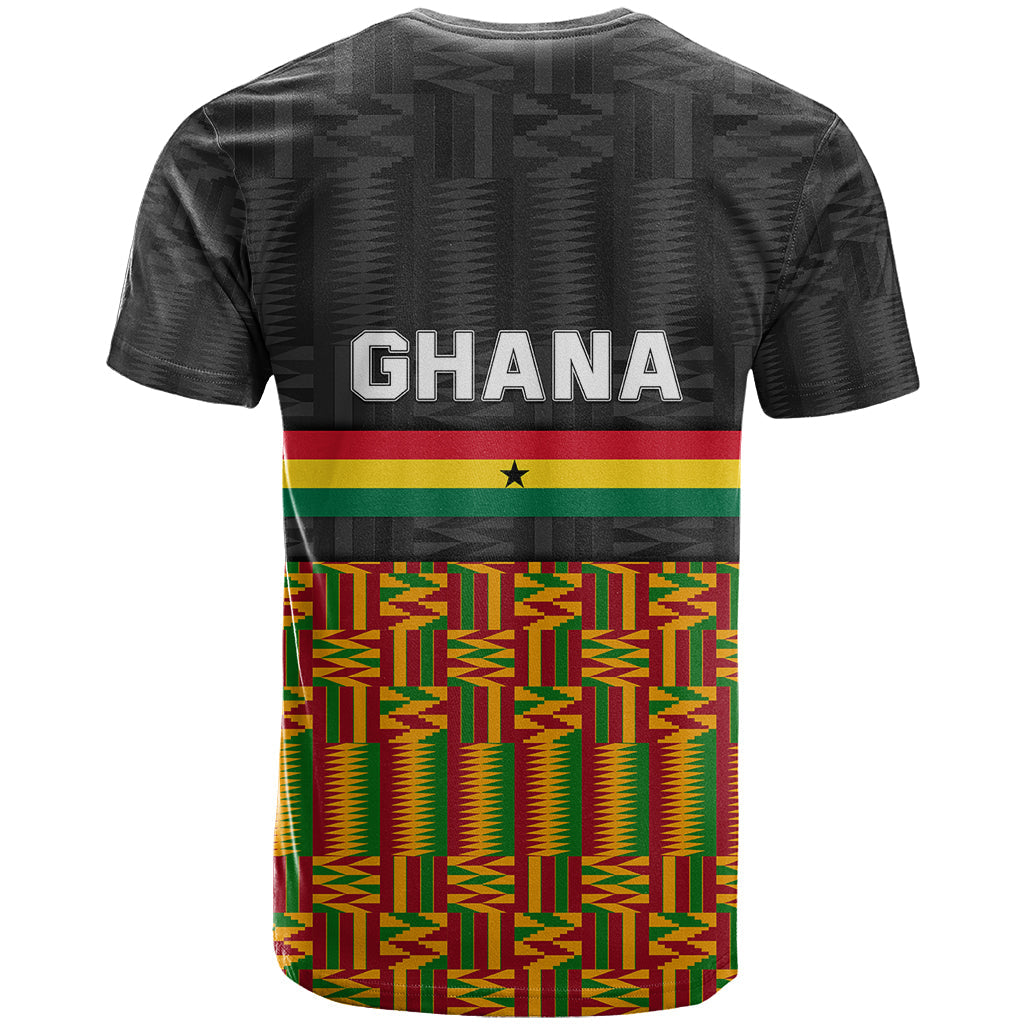 Ghana T Shirt Kente Pattern With Coat Of Arms