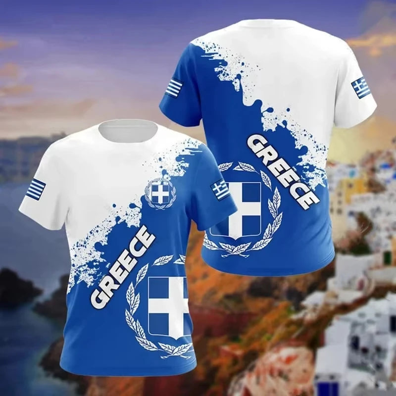Greece Shirt Hellas Coat Of Arms Unisex T Shirt All Over Print