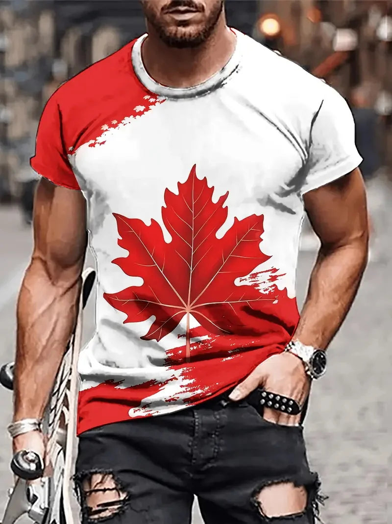 Canada Flag T Shirt Canada Retro Maple Leaf White Shirt