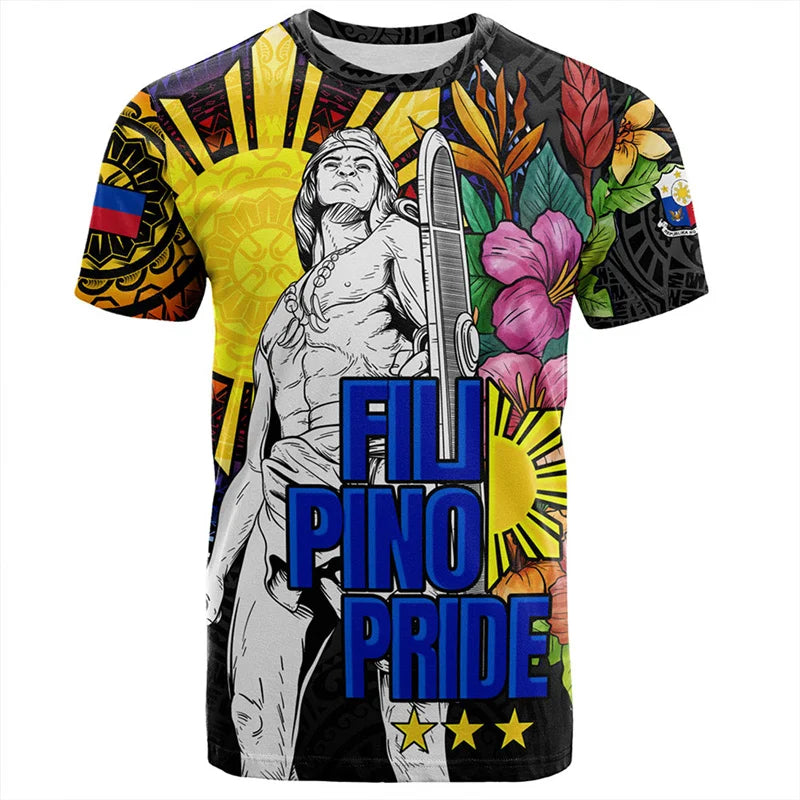 Philippines Pinoy T Shirt Philipino Pride Printed Unisex Shirt