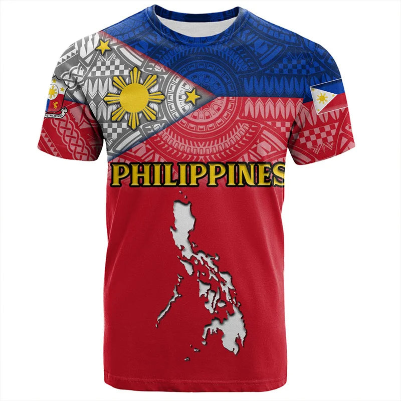 Philippines Filipinos T Shirt Philippines Map Independence Day Shirt