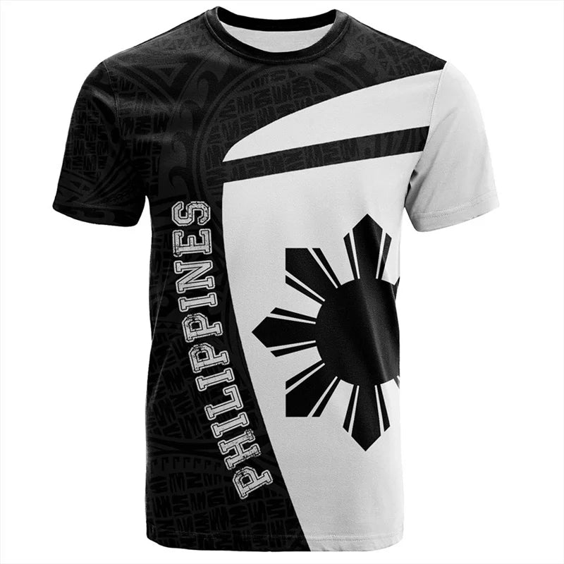Philipino T Shirt Philippines Pinoy Pride Curve Style Printed Unisex Shirt
