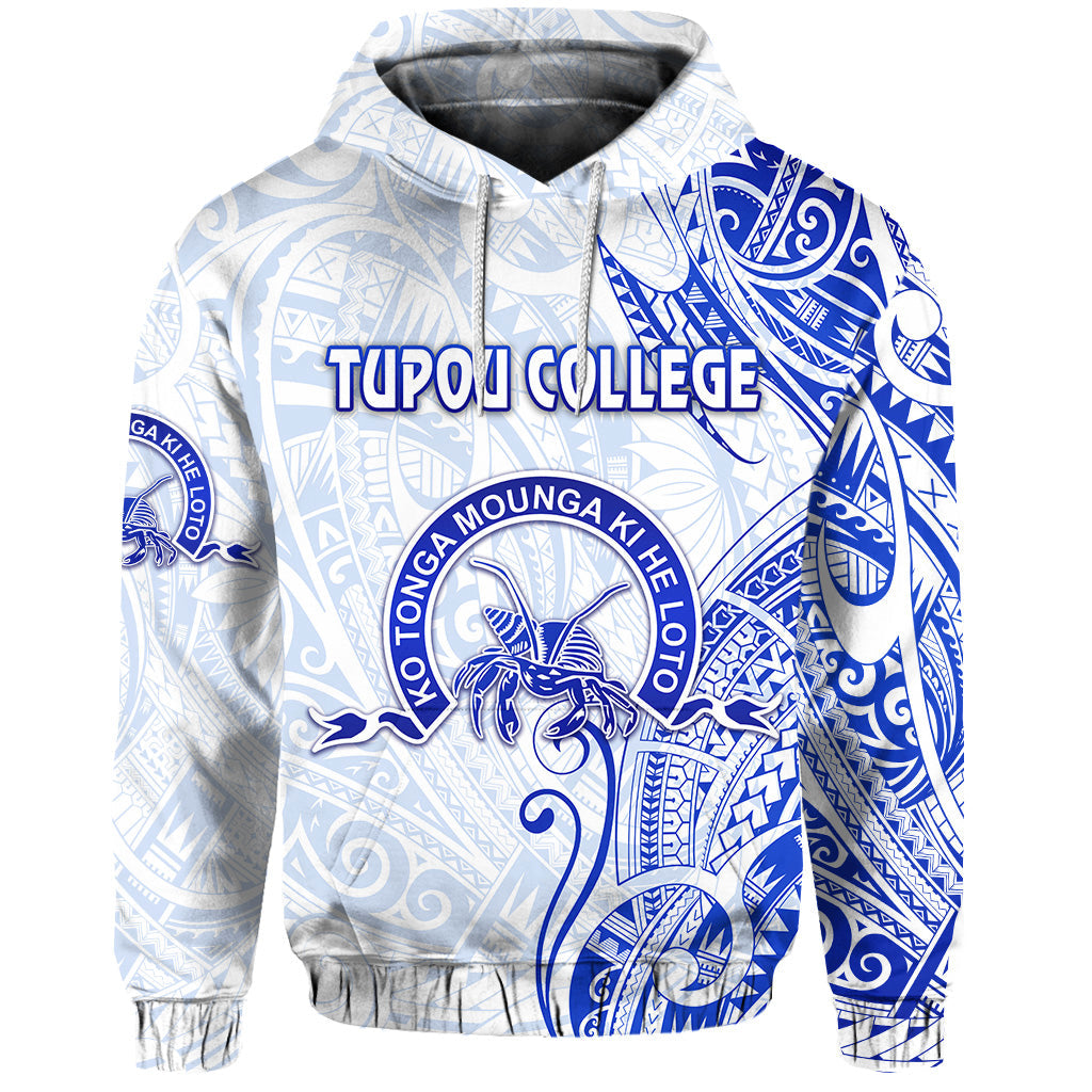 Tonga Tupou College Hoodie Simple Vibes White