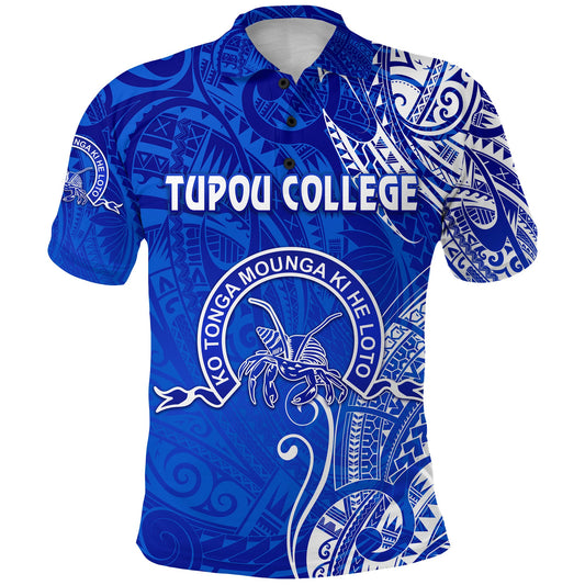 Tonga Tupou College Polo Shirt Simple Vibes - Blue