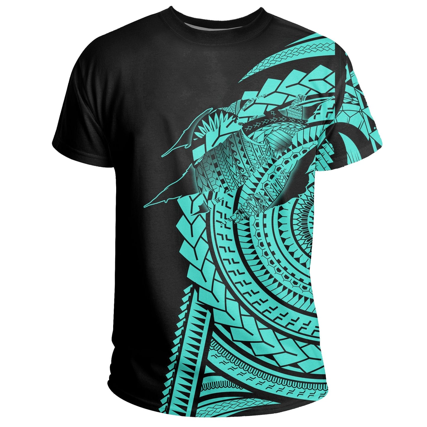Hawaii Polynesian In My Heart T-shirt Ryan Style AH Turquoise