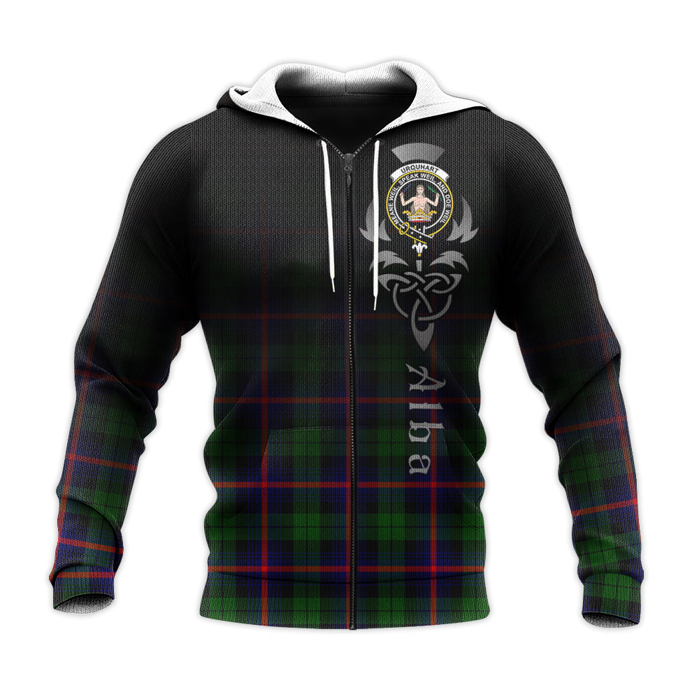 Printivon Urquhart Modern Tartan Crest Alba Celtic Hoodie
