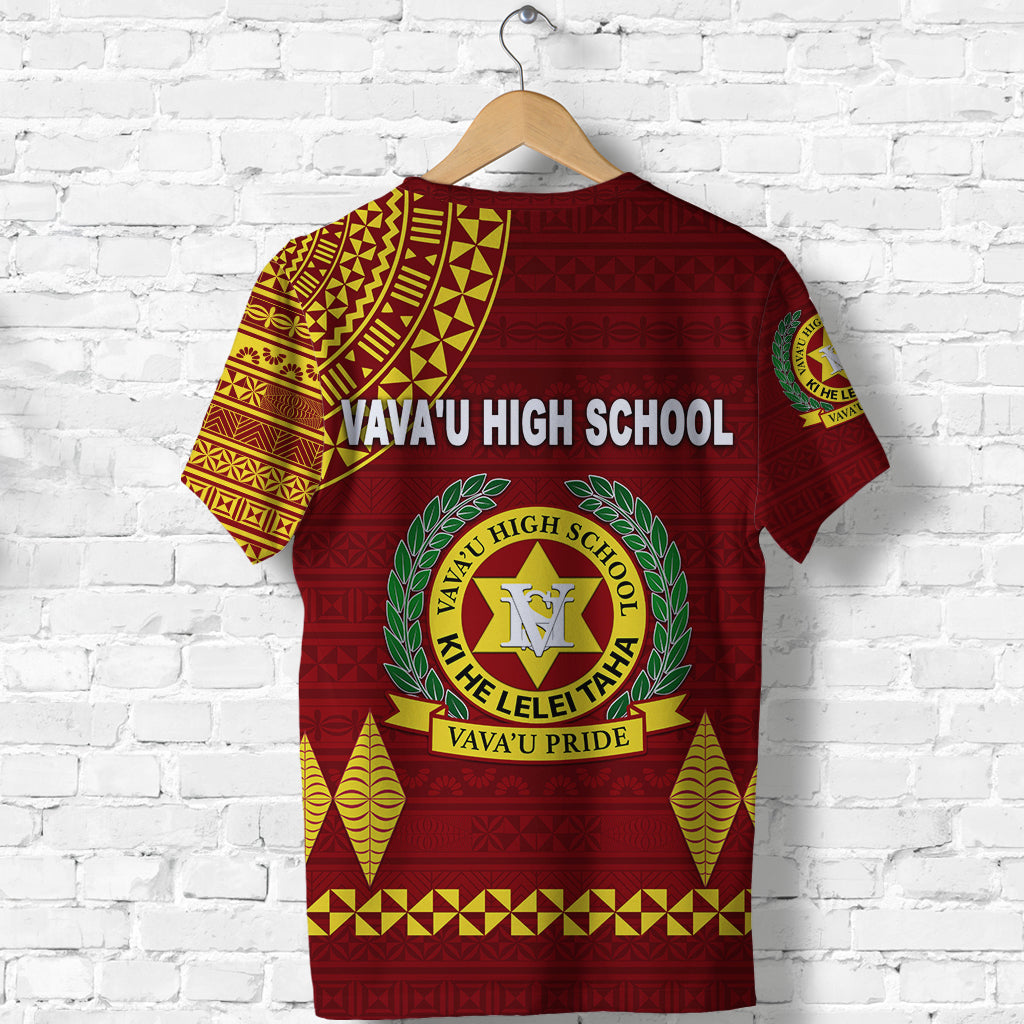 Tonga Vava'U High School T Shirt Simple Style - Maroon