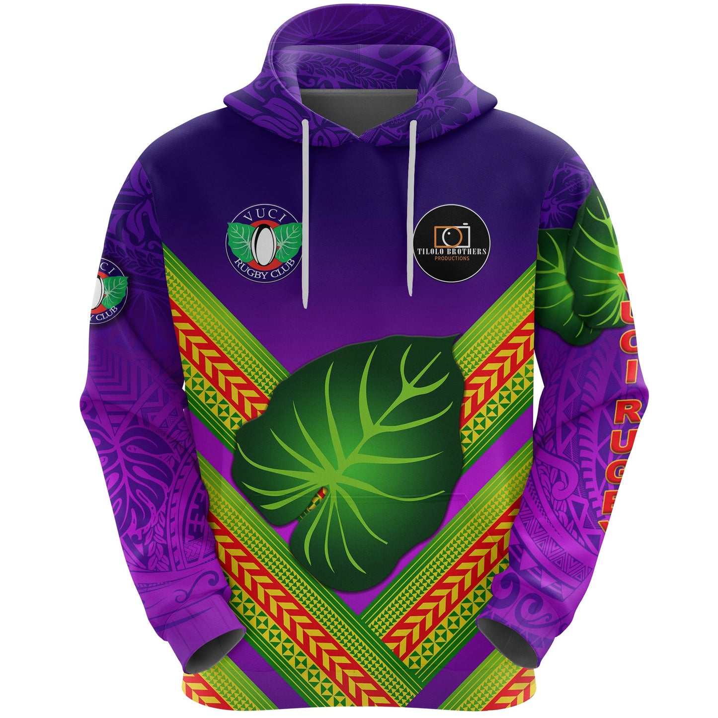 Fiji Vuci Rugby Club Hoodie Creative Style Purple