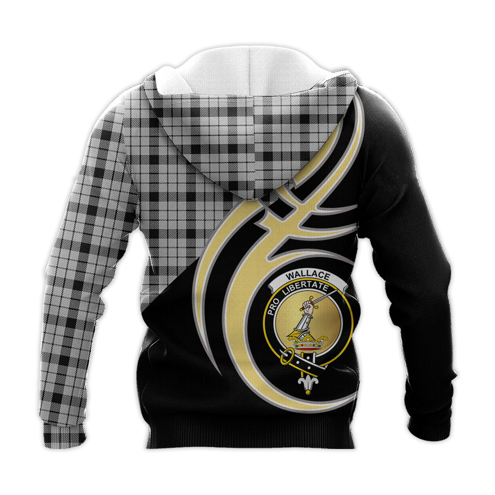 Printivon Wallace Dress Clan Believe In Me Crest Tartan Knitted Hoodie Custom Your Text