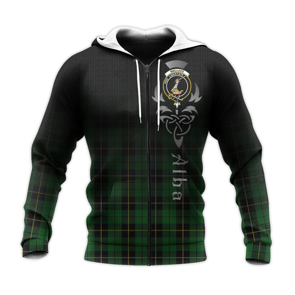 Printivon Wallace Hunting Tartan Crest Alba Celtic Hoodie