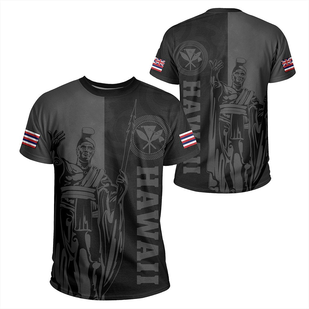 Hawaii King Kamehameha T Shirt Vibe Black Kakau Style Shirt