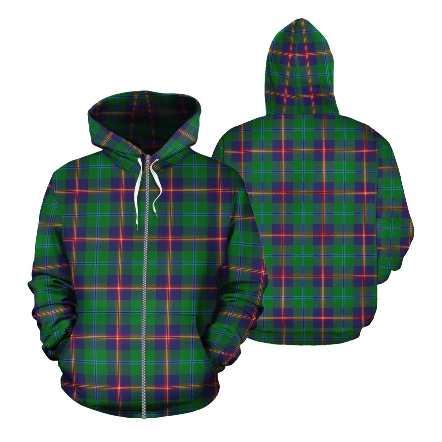 Printivon Young Modern Tartan Hoodie