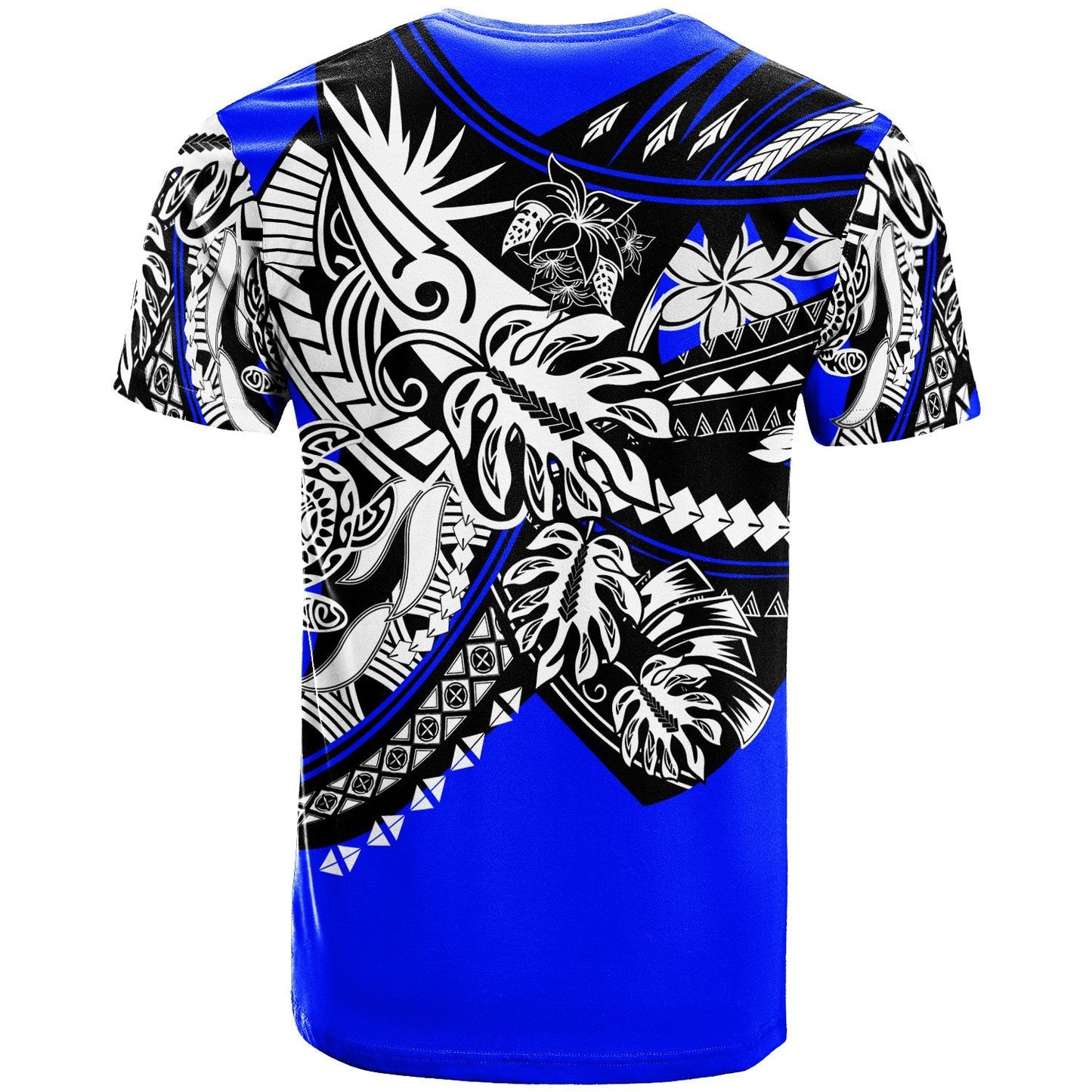Tonga T - Shirt - Tribal Jungle Blue Pattern