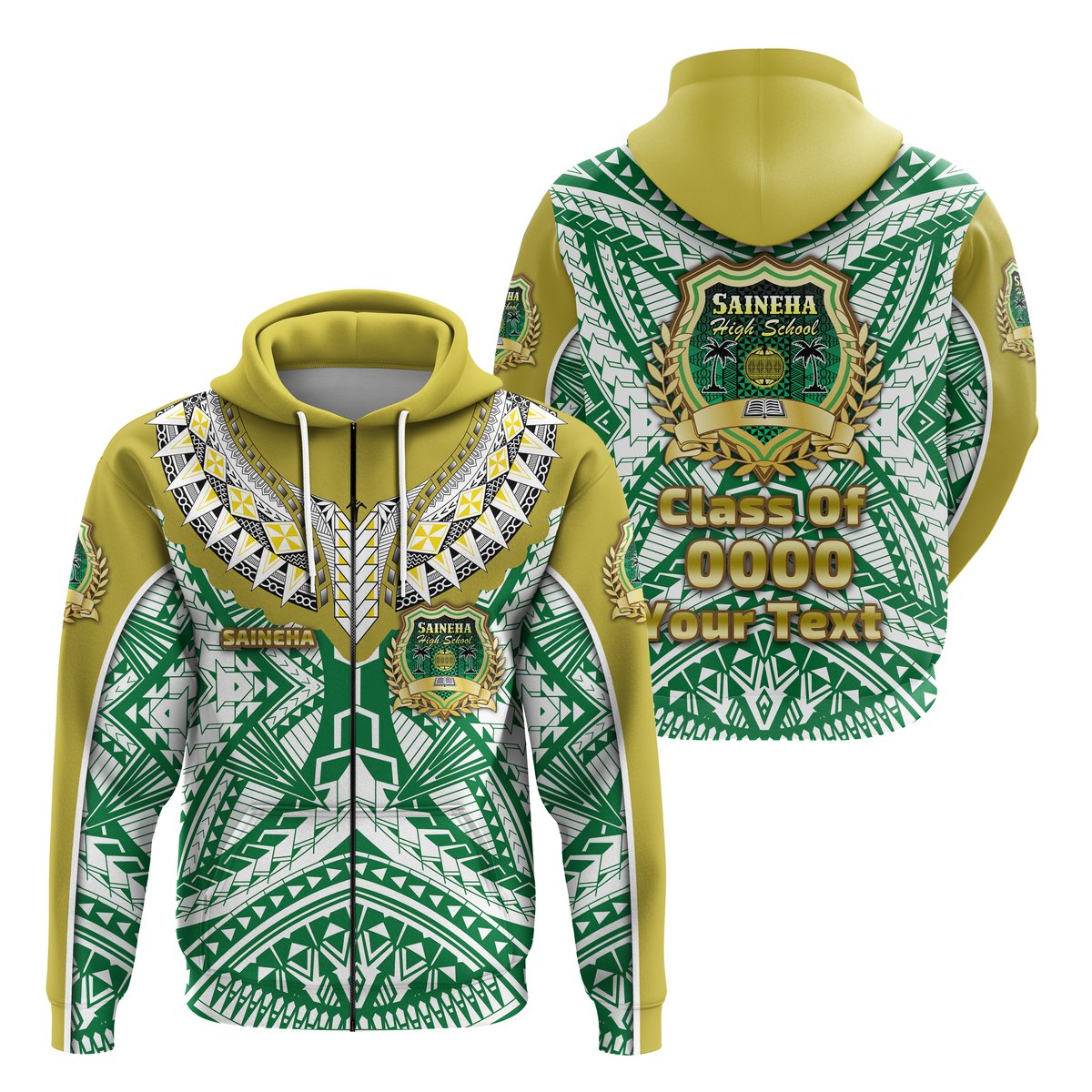 ( Personalised) Saineha Tonga Zip Hoodie Polynesian Sport Style Special Class of