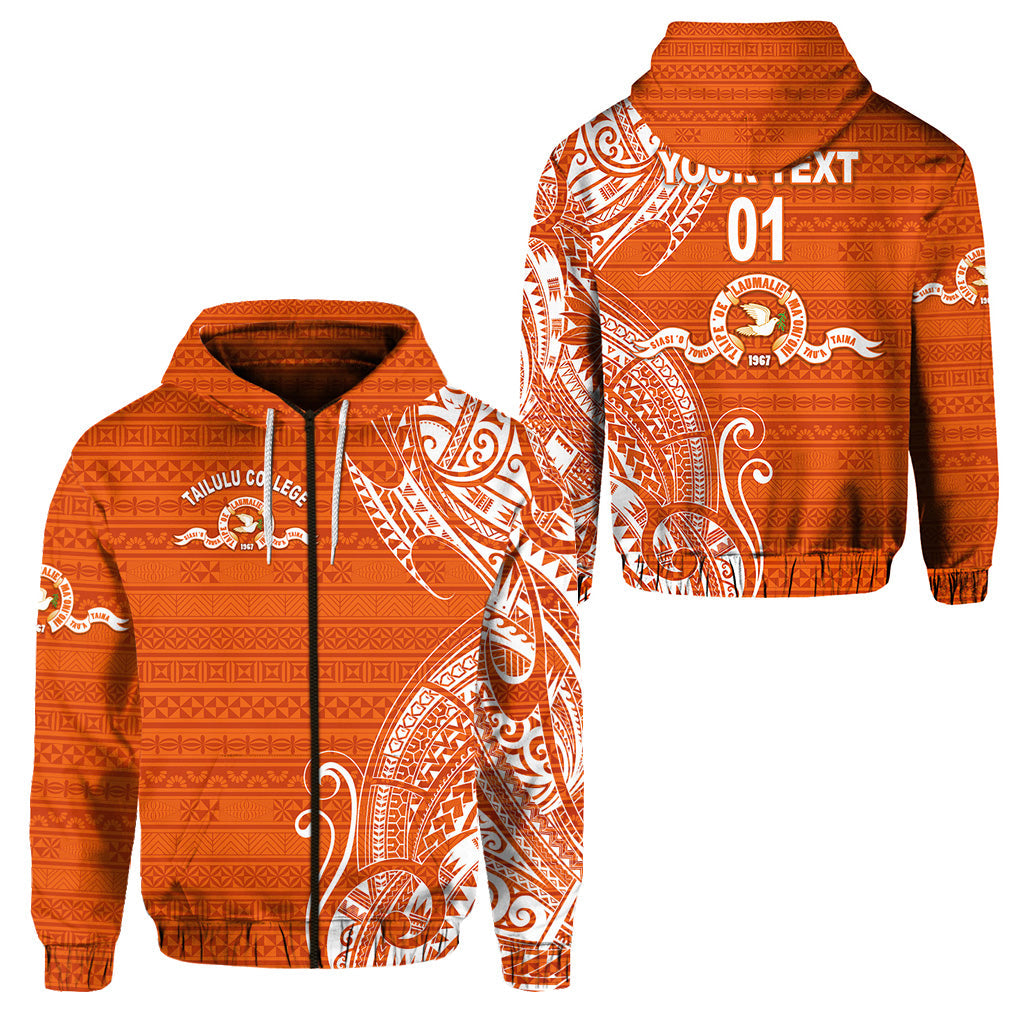 ( Personalised) Tonga Tailulu College Zip Hoodie Simple Vibes