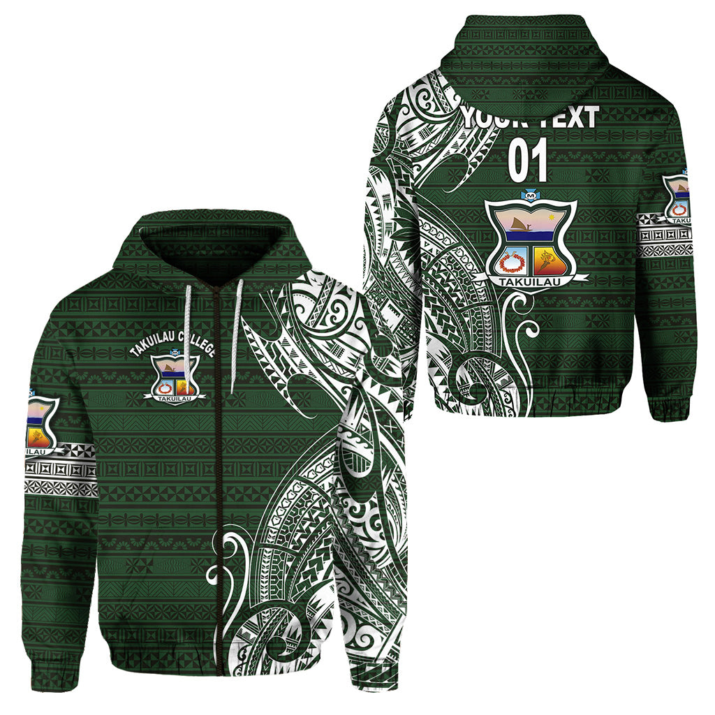 ( Personalised) Tonga Takuilau College Zip Hoodie Simple Vibes