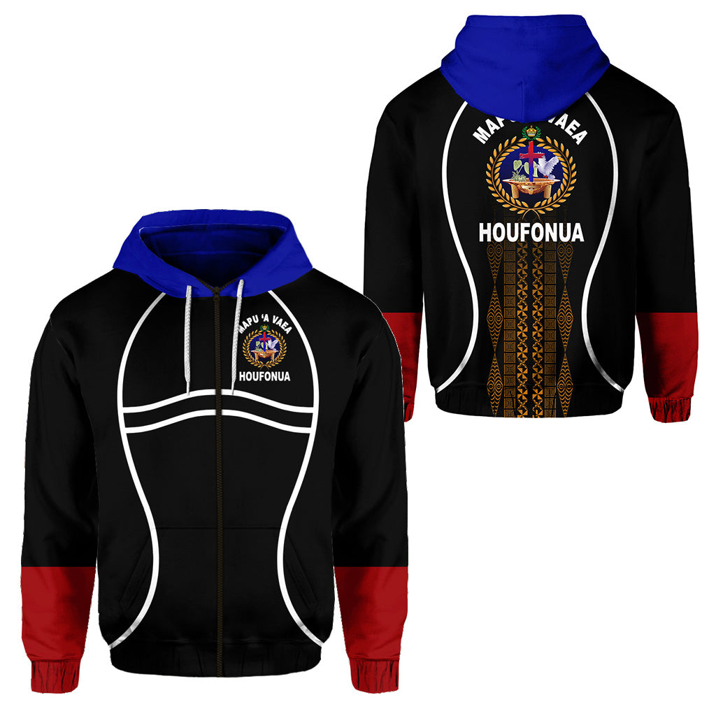 Tonga Mapu A Vaea Zip Hoodie Houfonua Original Style