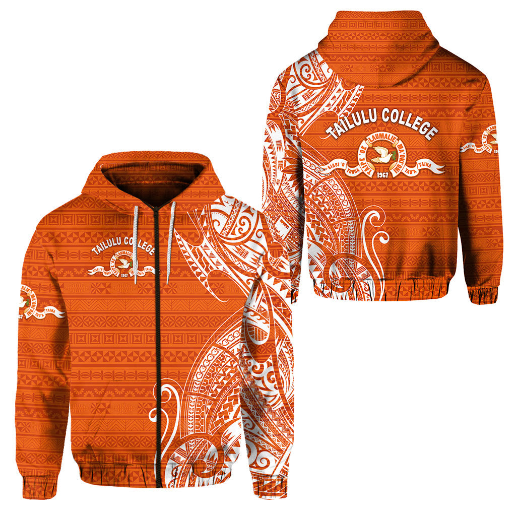 Tonga Tailulu College Zip Hoodie Simple Vibes
