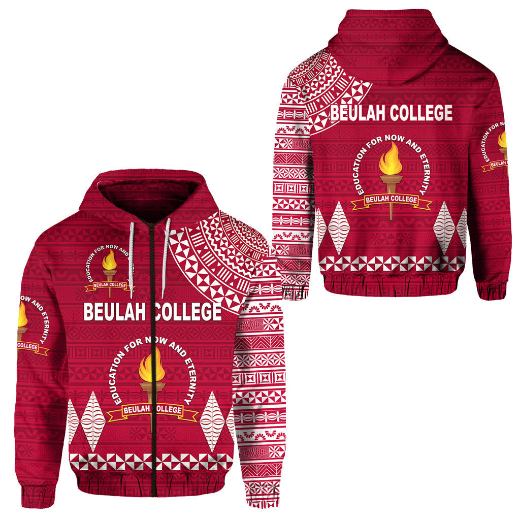 Tonga Beulah College Zip Hoodie Simple Style