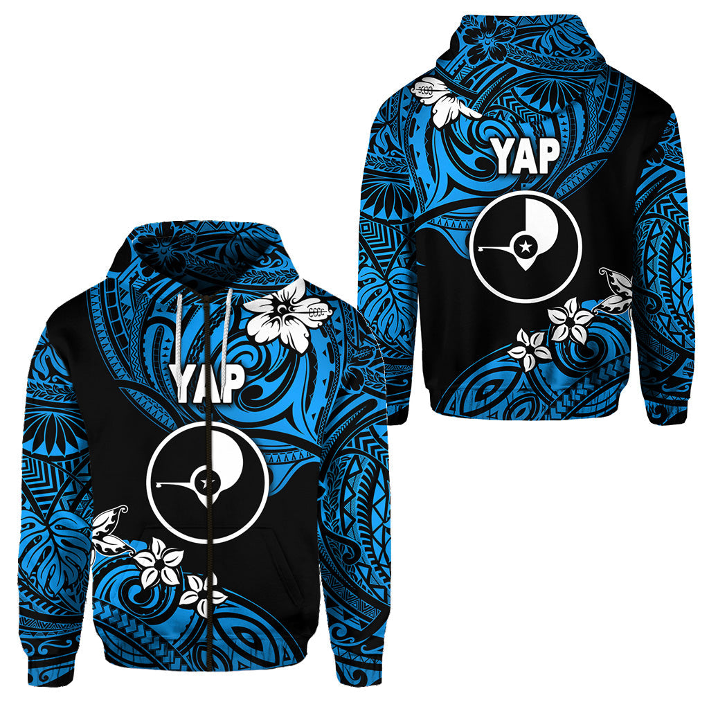 FSM Yap Zip Hoodie Unique Vibes Blue