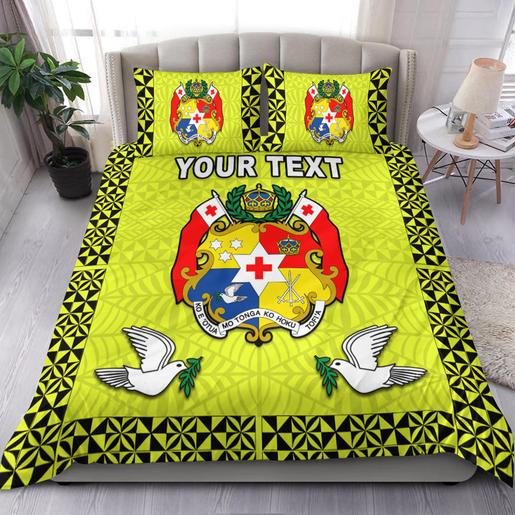 (Custom Personalised) Tonga Bedding Set Be Unique Version 01 Yellow