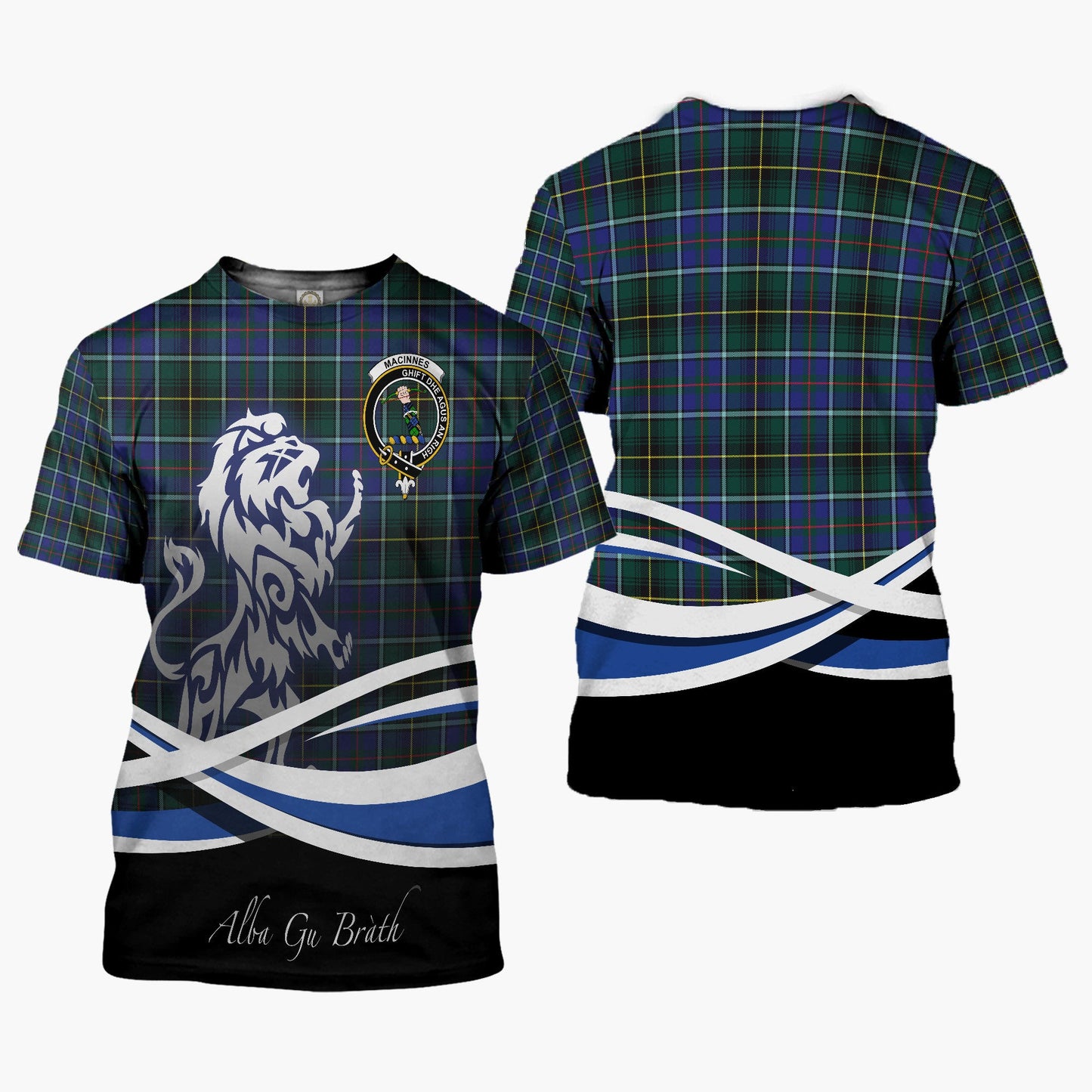 Printivon MacInnes Clan Crest Alba Gu Brath T Shirt Scotland Gift
